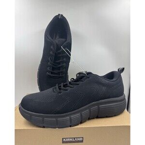 Kirkland Signature Comfort Walker Men’s Black Sneakers Slip-Resistant Shoes Sz13